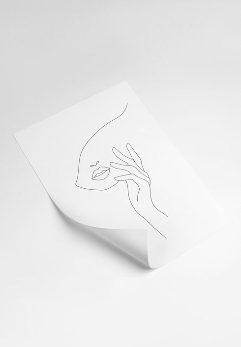 line art poster